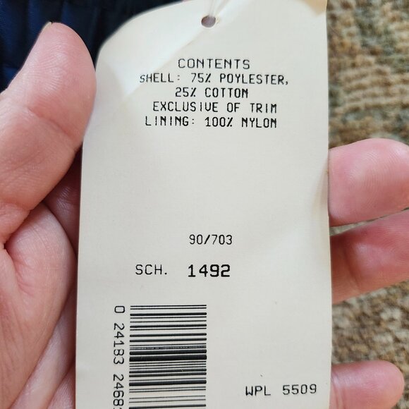 NWT Vtg 80's Crown Royal California Imperial Teal Blue Zip Jacket XL Made In USA - Picture 4 of 11